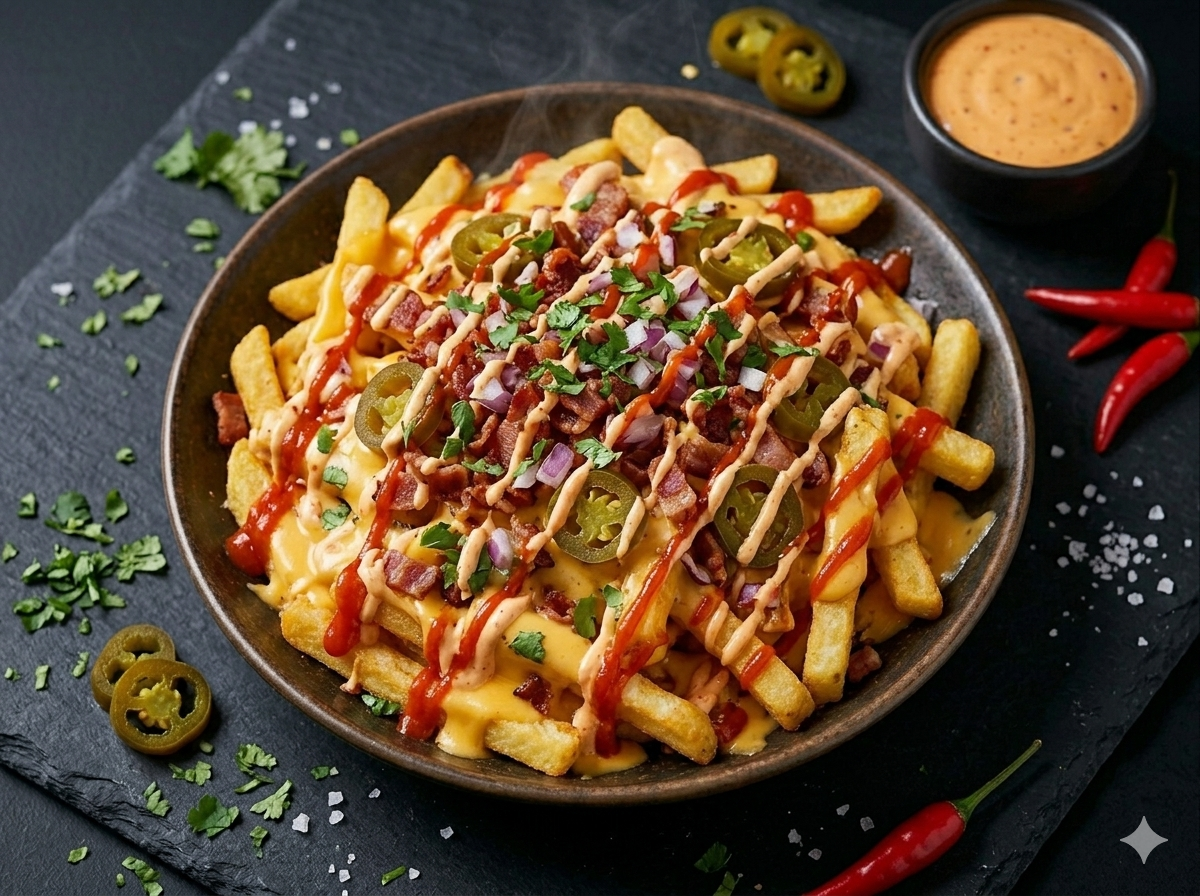 Loaded Cheese Fries(v)